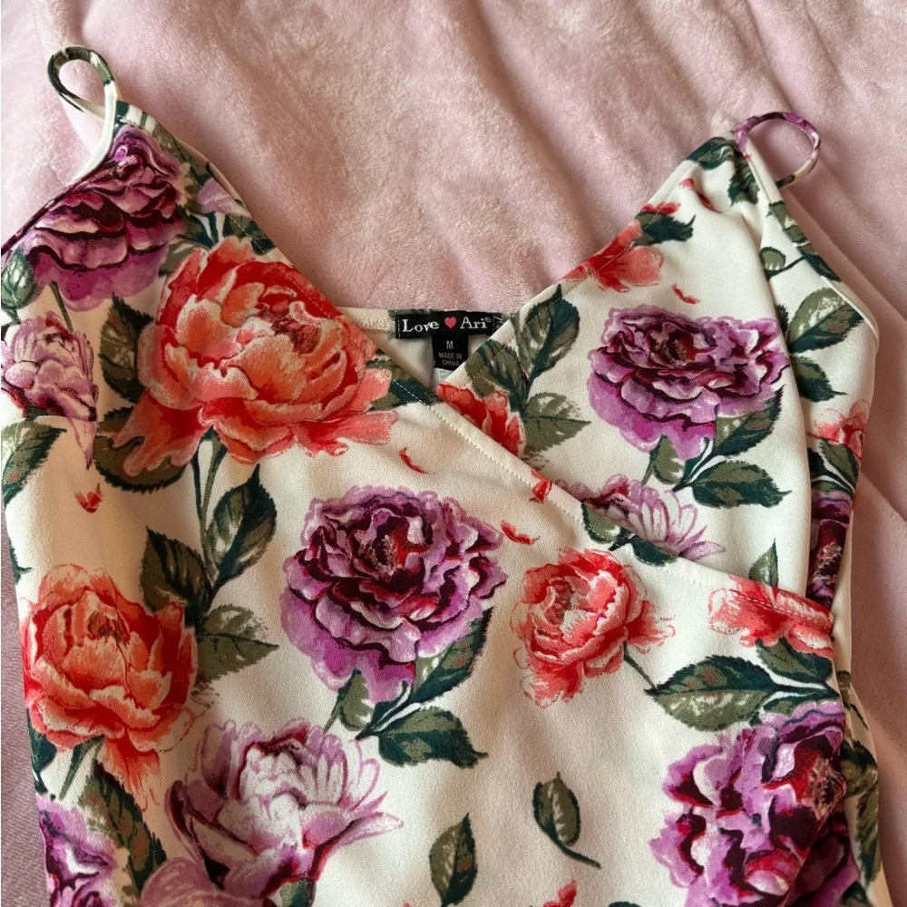 Floral Asymmetrical Sundress - Picture 2 of 4